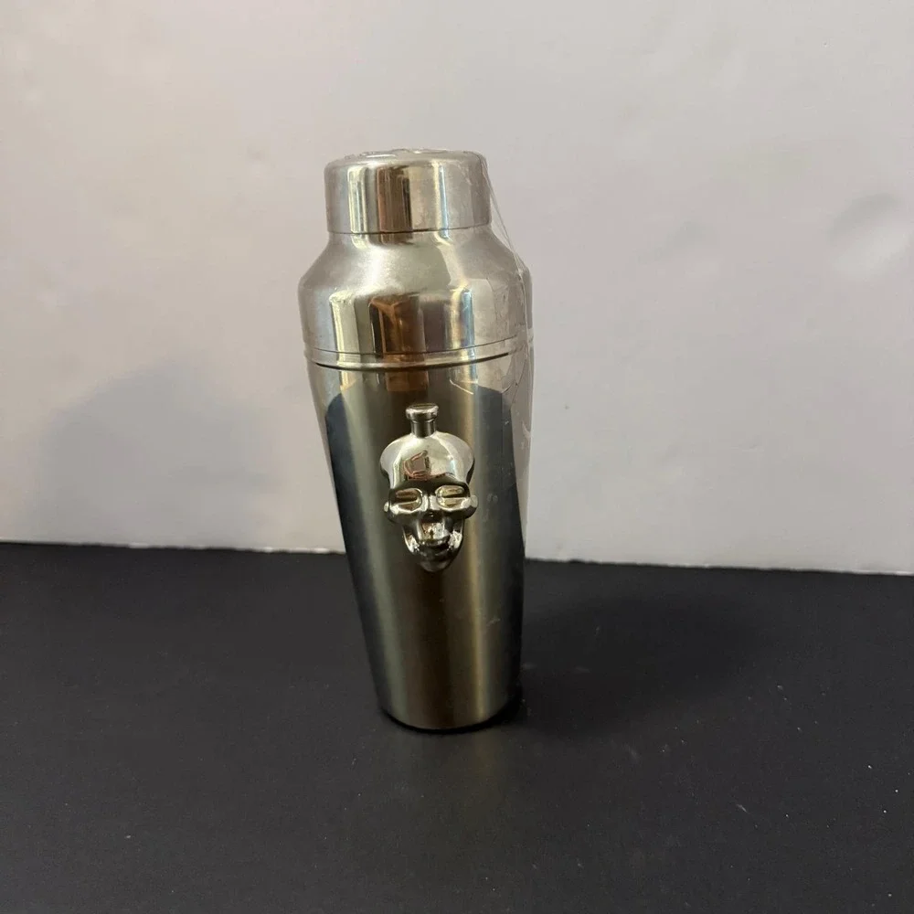 Crystal Head Vodka Skull Stainless Steel Cocktail Shaker RARE Unused